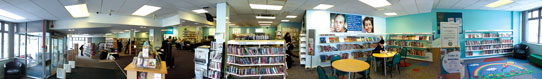 Firth Park Library Panoramic view