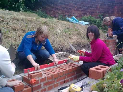 Bricklaying at WICAT