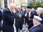 Normandy Veterans meeting the Mayor