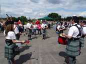 City of Sheffield Pipe Band at Parkwood Academy Summer Fair