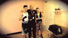 Boxers with their Trainer