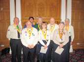 Scout Leaders with their long service awards