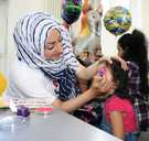Face-painting for Gaza