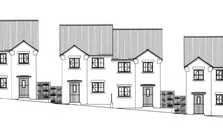 The design for new houses on Catherine Street