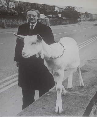 Don walking his goat